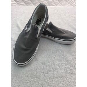 Vans Off The Wall Gray Slip-On Skate Shoes Unisex 7 / 8.5